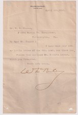 William McKinley signed letter two months before being nominated for president picture