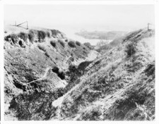 View Down Danas Ravine In San Pedro Los Angeles 1910-1919 California Old Photo picture