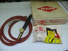Vintage MAPP Air Torch Kit Dow Chemical Co. High Pressure Hose MA-211 Handle picture