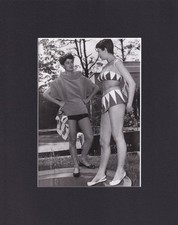 8X10 Matted Print Picture Fashion Designer: Jacques Heim, 1950 Pool Wear picture