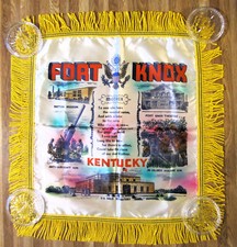 Unused Vintage Fort Knox Satin Souvenir Pillow Cover - About 1950 picture