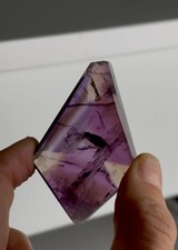 Amazing Gem Ametrine with ☢️ Pattern — Anahí Mine, Bolivia picture