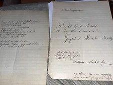 Antique Carbondale PA Shoemaker Italian Poem on President McKinley Assassination picture