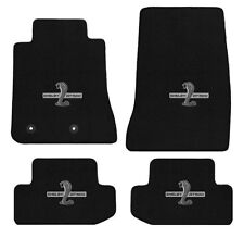 New 2015 - 2024 Mustang BLACK Floor Mat Set Shelby Snake GT500 Embroidered Logo picture