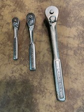 Craftsman USA Ratchet Set 1/2, 3/8 & 1/4 Drive Quick Release Vintage USA V Set picture