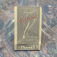 Rare Classic Vintage 1940s Unused Lipstick Tissues Gaymode Nylons at Penny's NOS picture