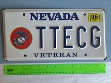 License Plate, Nevada, US Marines TTECG Tactical Training Exercise Control Group picture