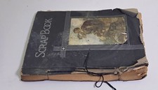 Vtg Scrapbook  1930s Pages and Covers As Is Variety of Subjects 48 Pages picture