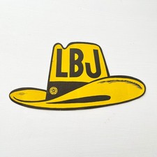 Lyndon B Johnson LBJ Presidential Campaign Sticker Political Memorabilia picture