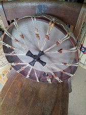 **AWESOME OLD  VINTAGE NATIVE AMERICAN  RAWHIDE HAND DRUM NICE SHAMAN * picture