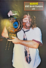 Magazine Illustration Pro Wrestler Mankind WWF World Champion 1999 picture