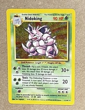 1999 Pokémon Base Set Nidoking Holo 11/102 English Wizards  Ken Sugimori picture