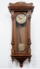 Large Antique 19th C. VIENNA REGULATOR  Gustav Becker Time & Strike Wall Clock picture