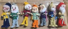 Lot: 7 Soft Sculpture Dolls Japan c1960s Christmas Ornaments. picture