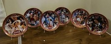 Coca-Cola Franklin Mint Collector Plates Set of 6 Complete Vintage 1996 Box COA picture