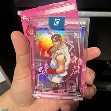 2026 SDCC Cardsmiths Street Fighter Alpha Warriors RYU Cherry Refractor /25 picture