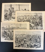 Harper’s Weekly Blackville Illustrations, Lot Of 4 (Baseball) picture