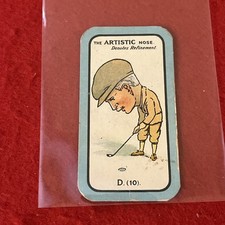 1927 Carreras “Artistic Nose” GOLFER * GOLF Tobacco Card #10   EX-NM picture