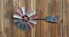 Distressed Americana Windmill Wall Art picture