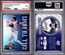 1998 Donruss Crusades Purple Jim Edmonds 088/100 Rare PSA 9 pop 2 none higher picture