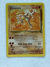 Hitmonlee 22/62 Fossil Non Holo Rare  Pokemon WOTC 1999-2000 picture
