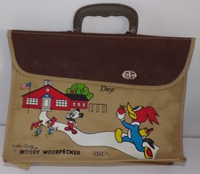 Vintage Woody Woodpecker School Days Book Bag & Handle - Walter Lantz Andy Panda picture