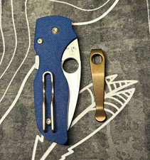Spyderco Lil' Native C230GPCBL CPM SPY27 Blue G10 Compression Lock Plain picture