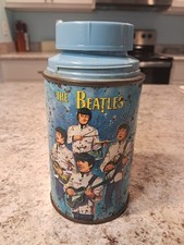 1965 The Beatles Thermos for Lunch Box * Vintage * RUSTY Lunchbox Bottle NO CUP picture