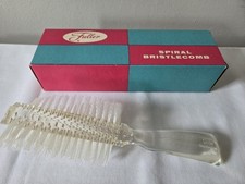 Vintage FULLER LUCITE HAIR BRUSH Spiral Bristlecomb  Nylon Bristles - NOS Flawed picture