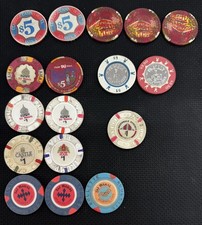 17 VINTAGE ATLANTIC CITY CASINO CHIPS TRUMP TAJ MAHAL PLAZA CASTLE PLAYBOY picture