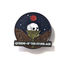 Queens of the Stone Age - Skull Chalice - Josh Homme - Kyuss - Enamel Brooch Pin picture