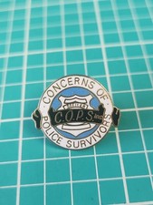 Vtg COPS Concerns Of Police Survivors Logo Gold Tone Lapel Pin picture
