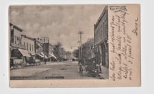 1907 UNDB Postcard Broadway Street Scene Excelsior Springs MO Sisk & Levenger EX picture