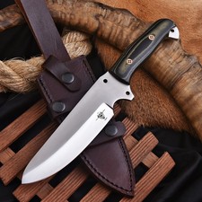 Handmade D2 Custom MICARTA Hunting Skinner Camping Sport EDC Knife With Sheath picture