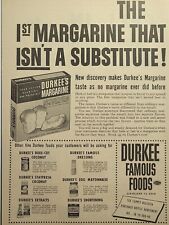 Durkee's Margarine Coconut Dressing Extract Cleveland Ohio Vintage Print Ad 1953 picture