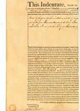 1817 Indenture Lease Wendell T. Ham & Mary Livingston, Columbia County, NY Farm picture
