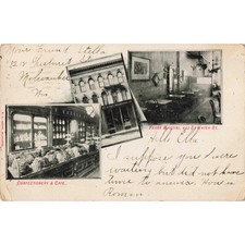 Vtg 1909 Milwaukee WI Frank Martini Confectionery Cafe RPPC E Water St picture