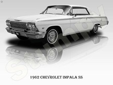 1962 Chevrolet Impala SS Metal Sign 9