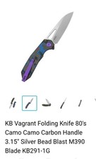 KB KNIVES KB291 1G JUST RELEASED BRAND NEW IN FACTORY SCRINK RAP. MSRP $240.00 picture