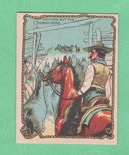 1930s V290 Hamilton Cowboy Series # 9  Ex-Exmnt  Driving Out the Horse Herd picture