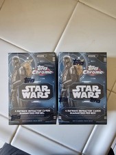x2 2026 Topps Chrome Star Wars Blaster Box Lot of (2) In Hand Same Day Ship picture