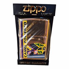 Vintage Camel Powered #23 NASCAR Racing Zippo Lighter NOS Sealed Display Case picture