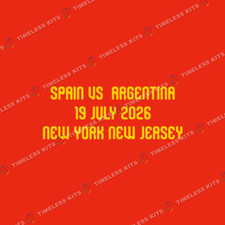 Spain vs Argentina 2026 Match Detail World Cup Final Iron On New York New Jersey picture