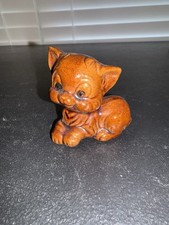 Small Vintage Ceramic Cat Kitten Figurine picture