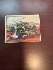 1939 Goudey Gum War News Pictures #58 British Armed Cars. VG/EX(oc) picture