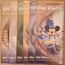Brand New Disney World 50th Anniversary Theme Park Maps - Rare Collectibles picture