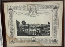 1865 Original Charles Magnus Civil War Lithograph -Richmond VA Fall of Richmond picture