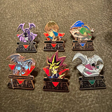 Yu-Gi-Oh Upper Deck Vintage Pin Lot of 6 Yami Yugi Kaiba Summoned Skull etc. picture