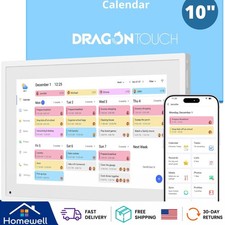 Smart Family Organizer - 10-Inch Touch Screen Calendar with Task Rewards & Sync picture