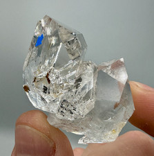 38.35 g Enhydro Herkimer Diamond Gem Cluster w/ Moving Gas Bubble picture